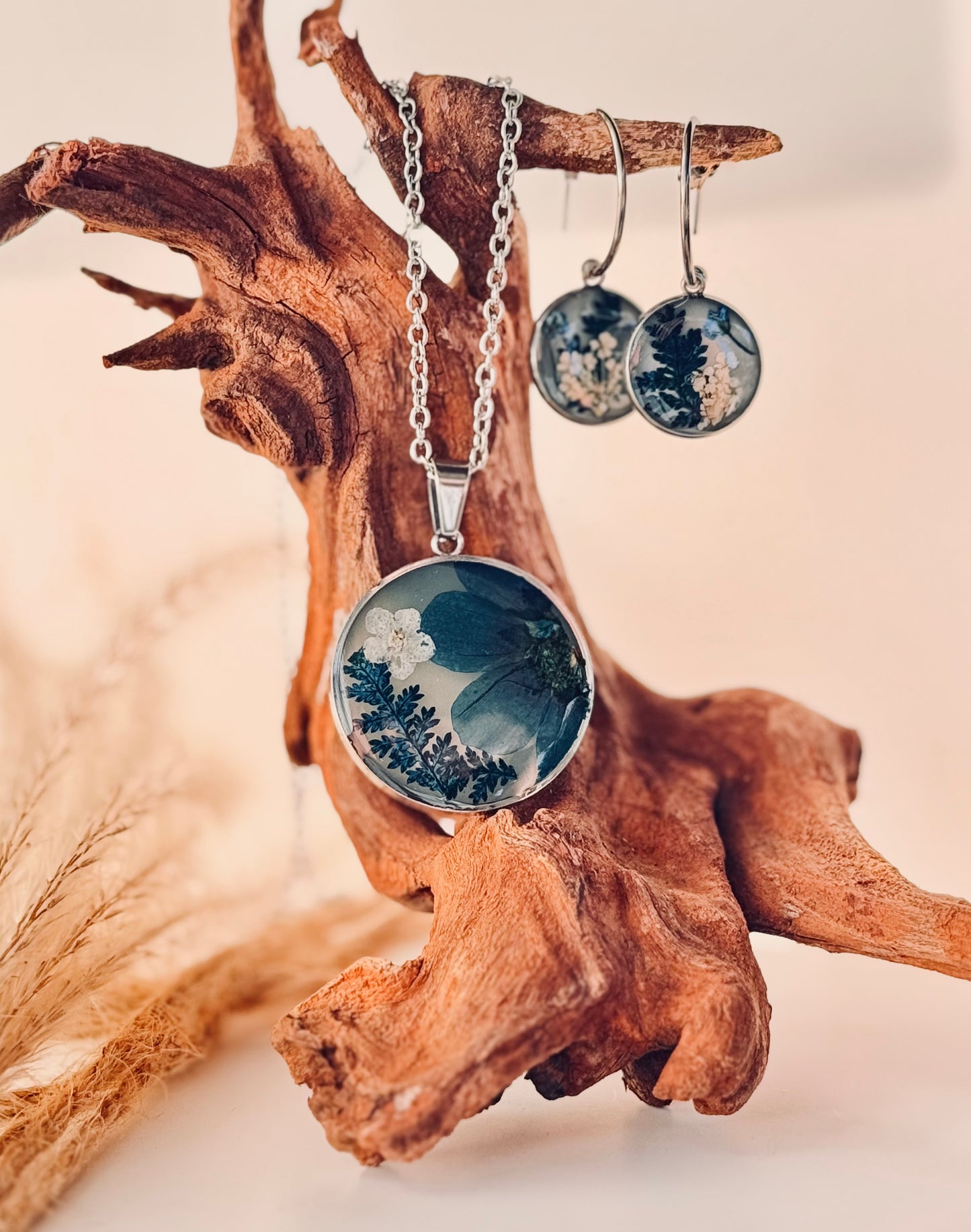 Handcrafted Resin Blue Set
