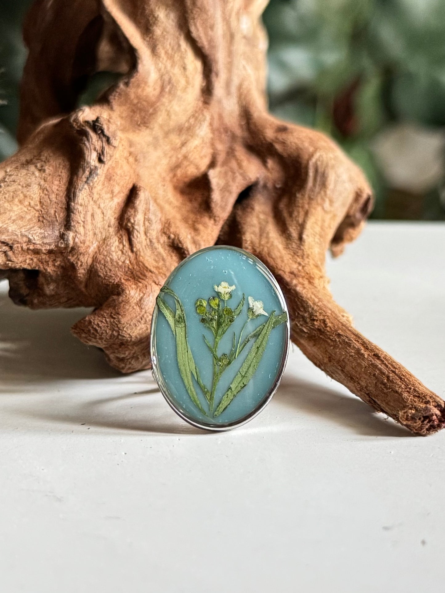 Floral Turquoise Ring
