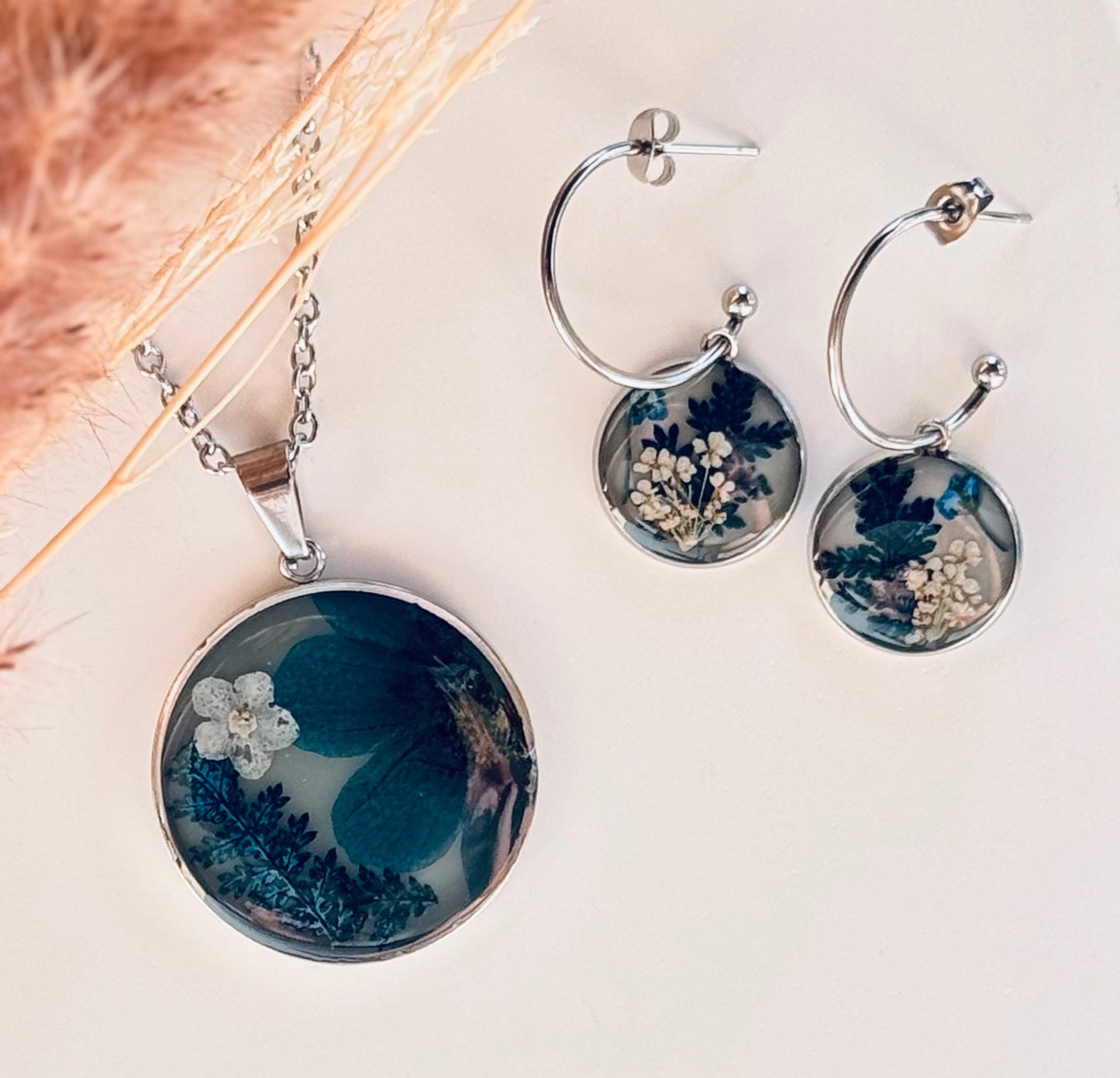 Handcrafted Resin Blue Set