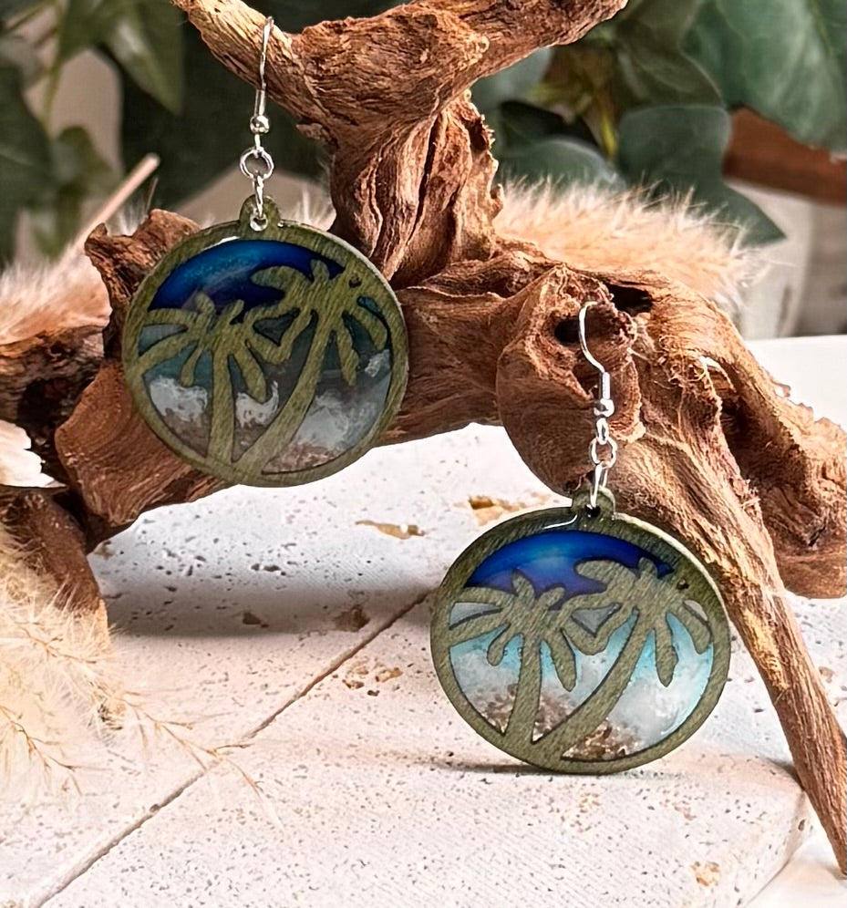 Palm Tree Beach Inspired