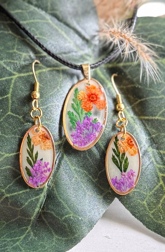 Gold Bloom Jewelry Set