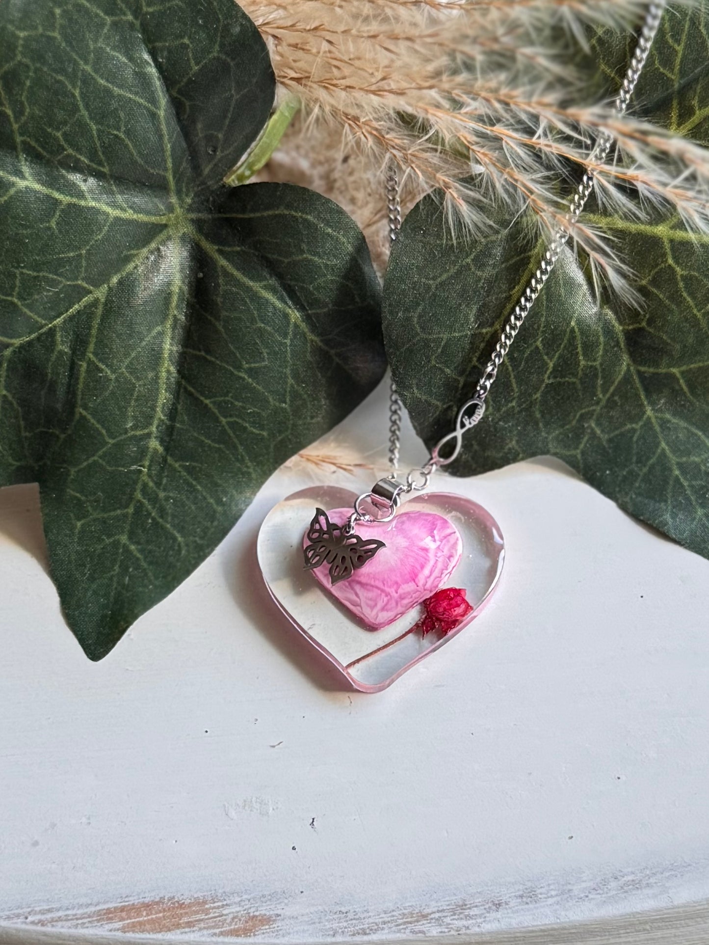 Love Resin Pendant