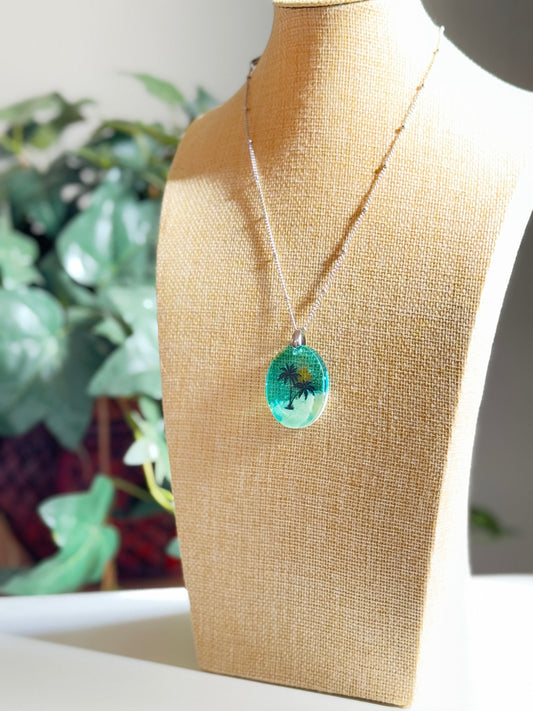 Beach Inspired Resin Pendant